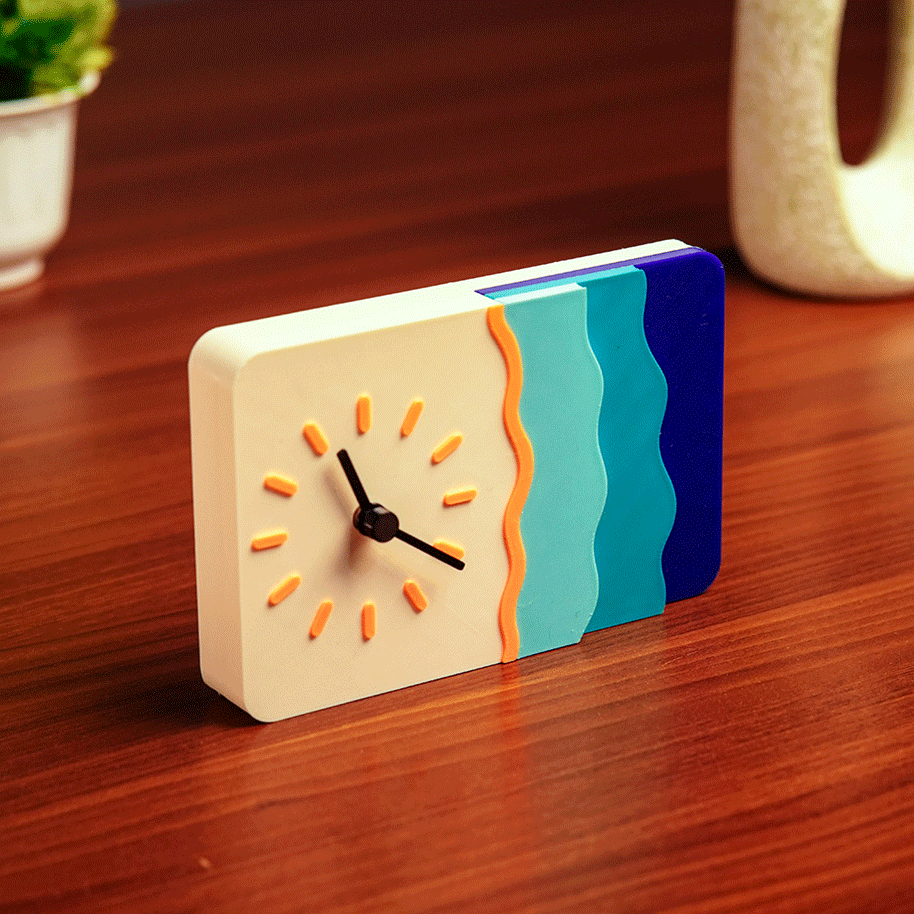 Zodesk “Waveform Horizon” Desk Clock